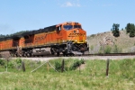 BNSF 7209 leads a eastbound manifest uphill towards Helena, Mt.
